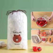 100pcs Food Covers| Plastic Sealing Bags Food Cover